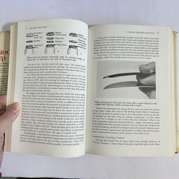 Stocking Up By Carol Stoner Food Processing Preserving Canning Recipes Hardcover - Picture 8 of 13